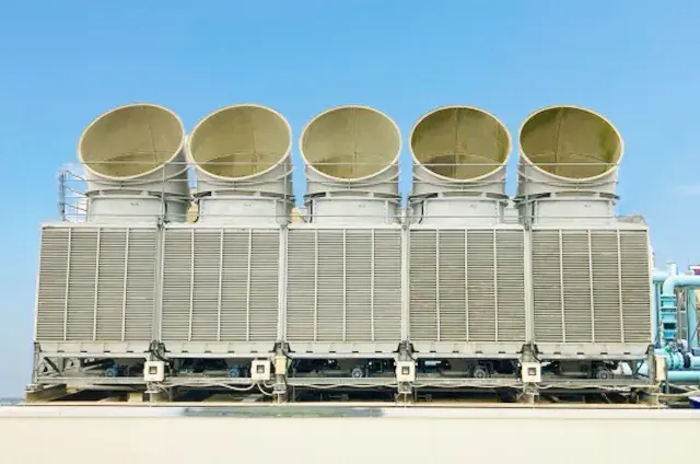 屋上にある冷却装置